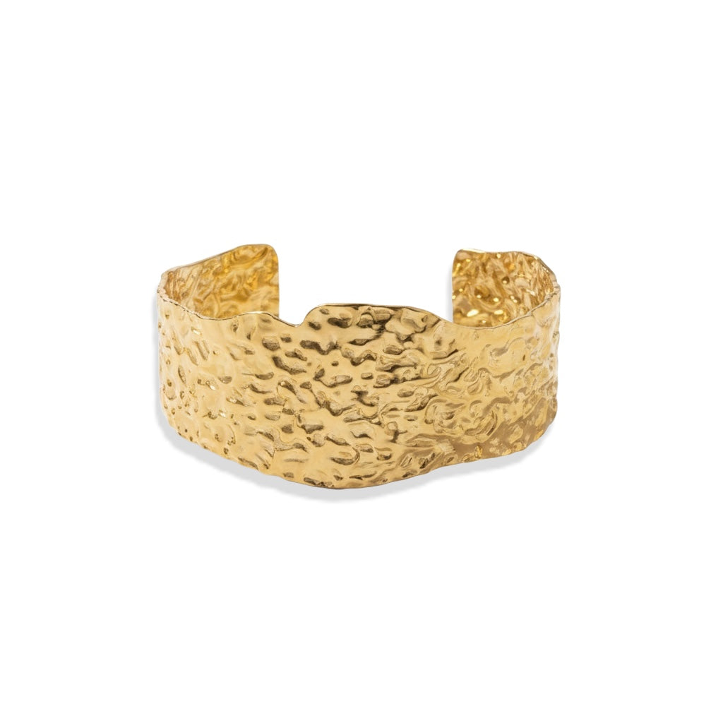 CHUNKY WRINKLE BANGLE CUFF BRACELET – Santorini Design